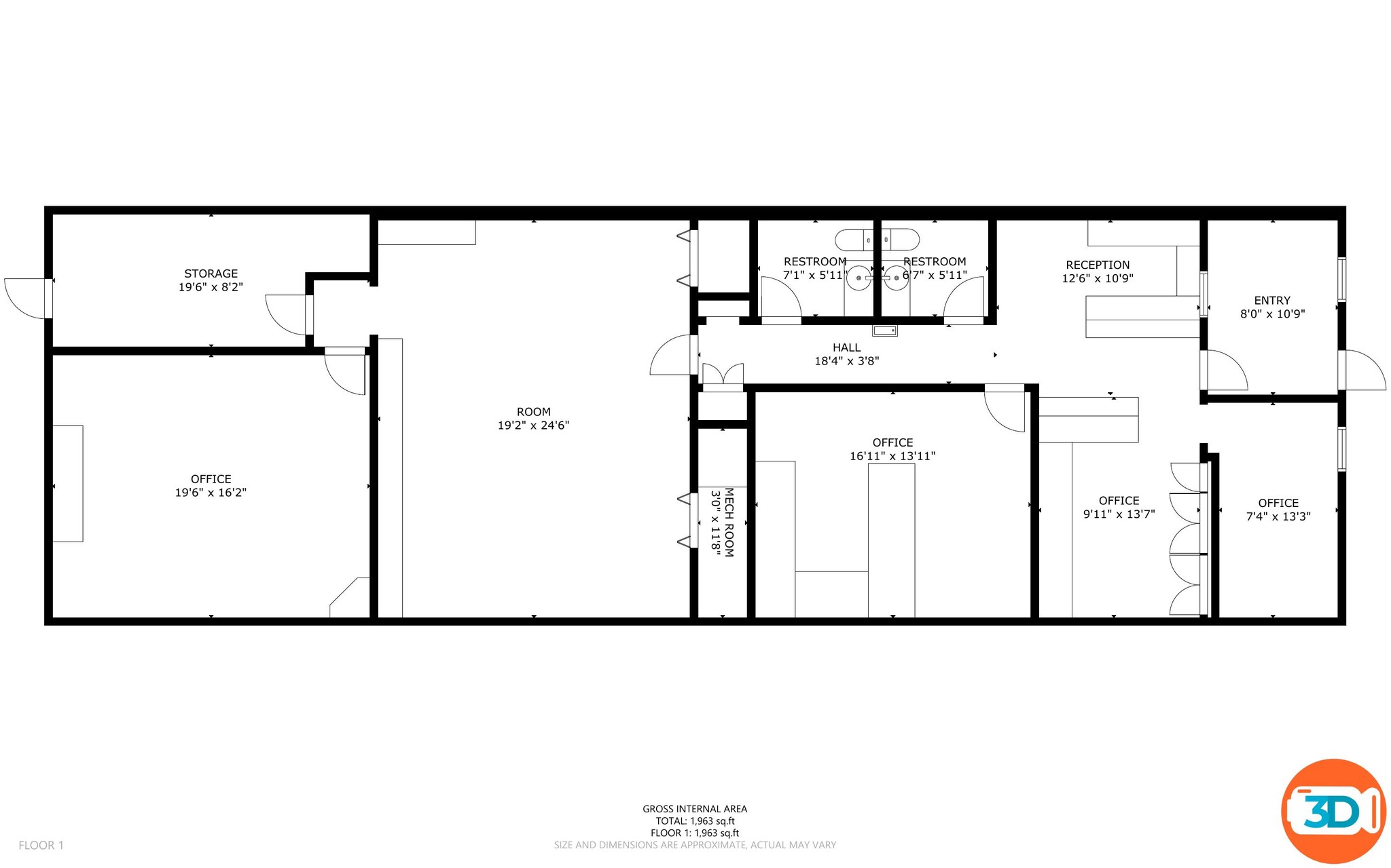 3650 SW 29th St, Oklahoma City, OK for lease Floor Plan- Image 1 of 8