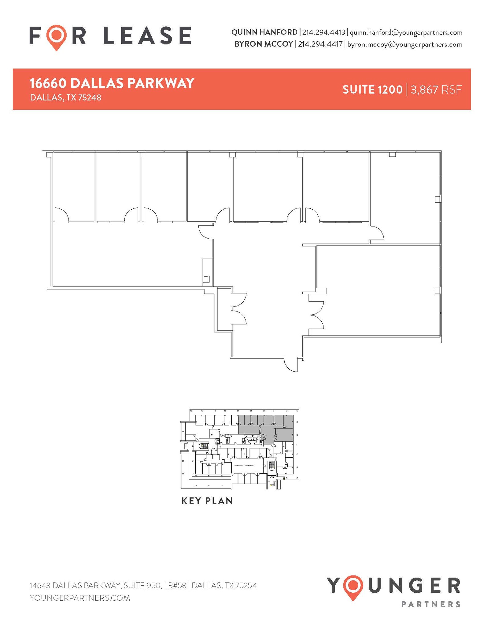 16610 N Dallas Pky, Dallas, TX for lease Floor Plan- Image 1 of 3