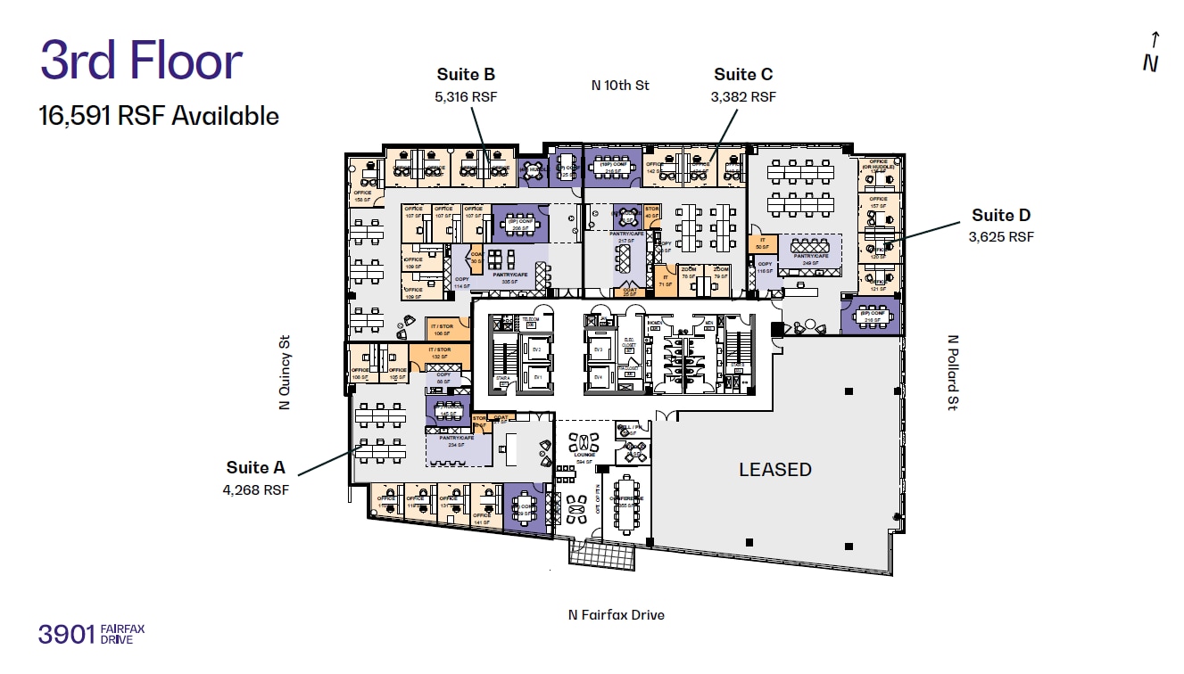 3901 N Fairfax Dr, Arlington, VA for lease Floor Plan- Image 1 of 1