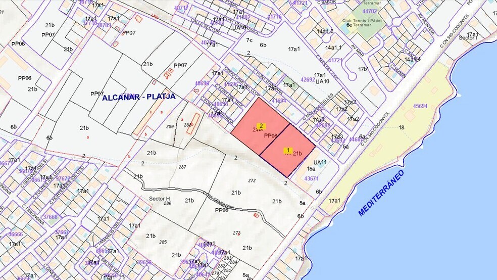 Camí del Llop, 4, Alcanar, Tarragona for sale - Site Plan - Image 2 of 3