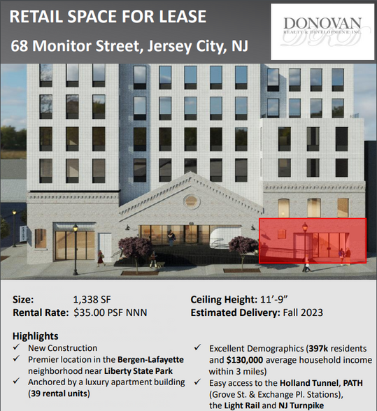 68 Monitor St., Jersey City, NJ for sale - Building Photo - Image 1 of 1