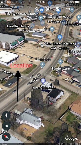 1214 W Main St, Tupelo, MS for sale - Aerial - Image 1 of 1
