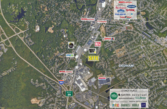 688-750 Providence Hwy, Dedham, MA - aerial  map view