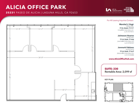 25231 Paseo de Alicia, Laguna Hills, CA for lease Floor Plan- Image 1 of 1