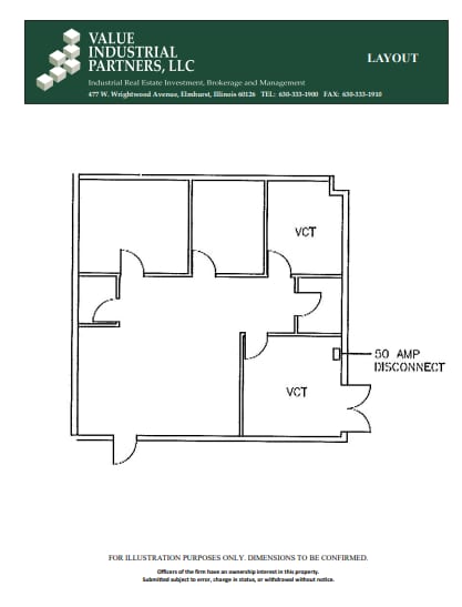 245 W Roosevelt Rd, West Chicago, IL for lease Floor Plan- Image 1 of 1