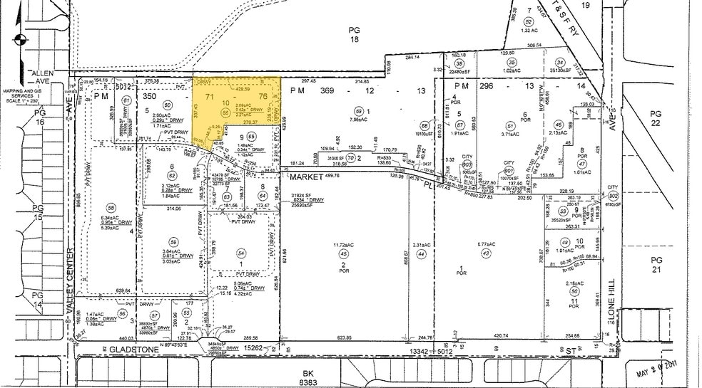 1343 E Gladstone St, Glendora, CA for lease - Plat Map - Image 2 of 7