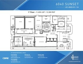 6040 W Sunset Blvd, Los Angeles, CA for lease Floor Plan- Image 1 of 2