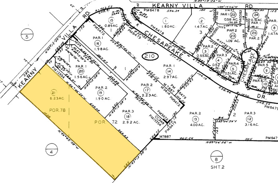 5745 Kearny Villa Rd, San Diego, CA for lease - Plat Map - Image 2 of 5