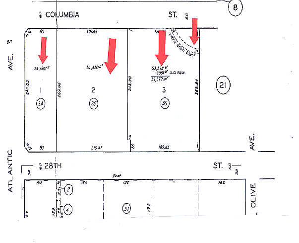 701 E 28th St, Long Beach, CA for lease - Plat Map - Image 3 of 9