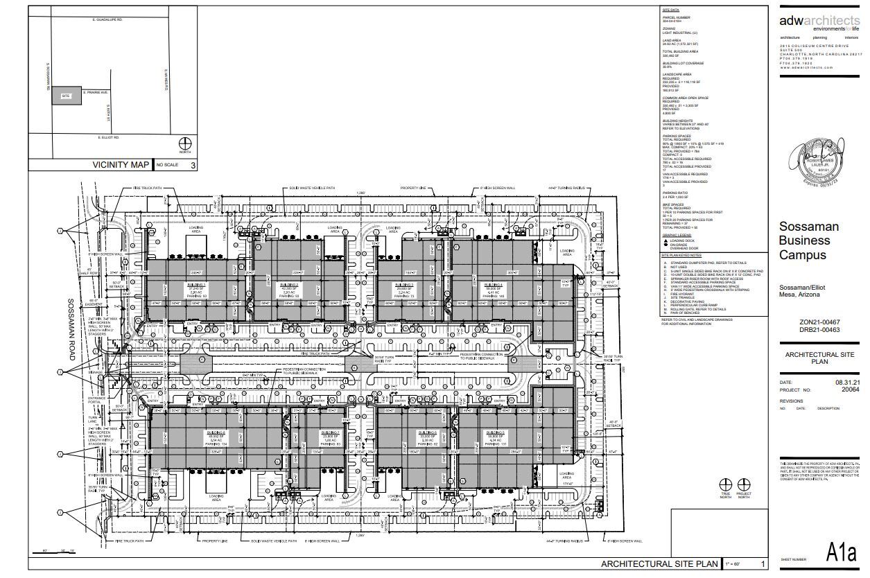 3327 S Sossaman Rd, Mesa, AZ for lease Site Plan- Image 1 of 1