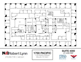 1700 Pacific Ave, Dallas, TX for lease Floor Plan- Image 1 of 1