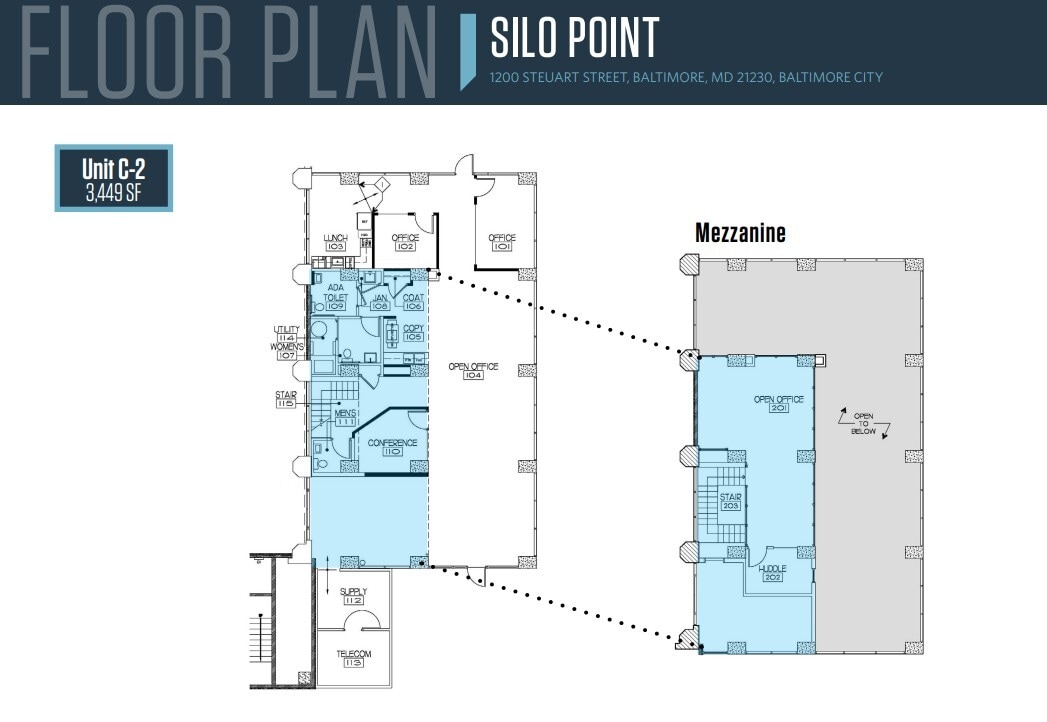 1200 Steuart St, Baltimore, MD for lease Floor Plan- Image 1 of 1