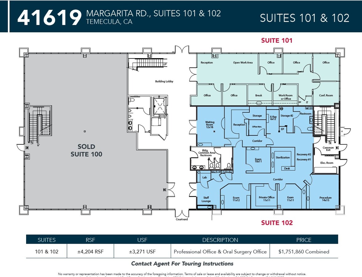 41619 Margarita Rd, Temecula, CA 92591 - Unit 101-102 -  - Interior Photo - Image 1 of 3
