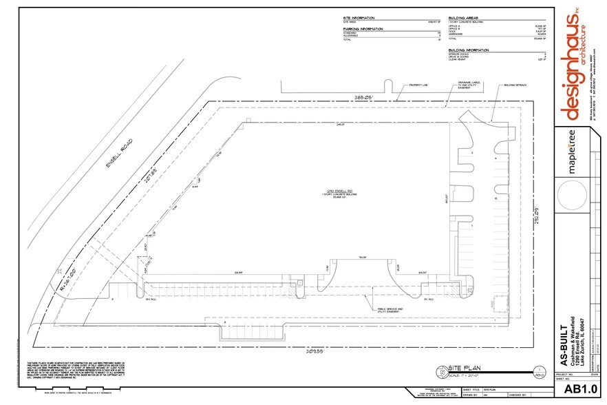 1290-1298 Ensell Rd, Lake Zurich, IL for lease - Site Plan - Image 1 of 5