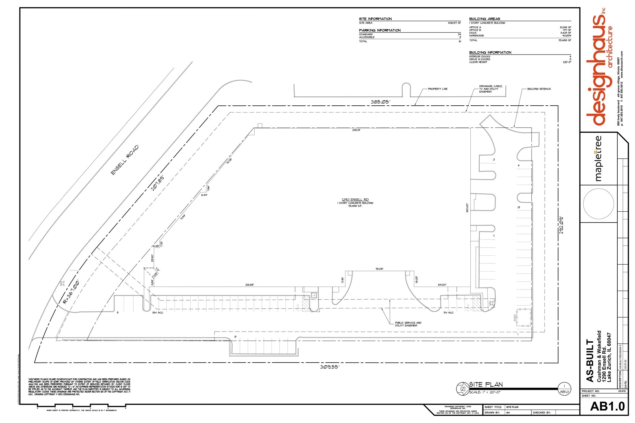1290-1298 Ensell Rd, Lake Zurich, IL for lease Site Plan- Image 1 of 6