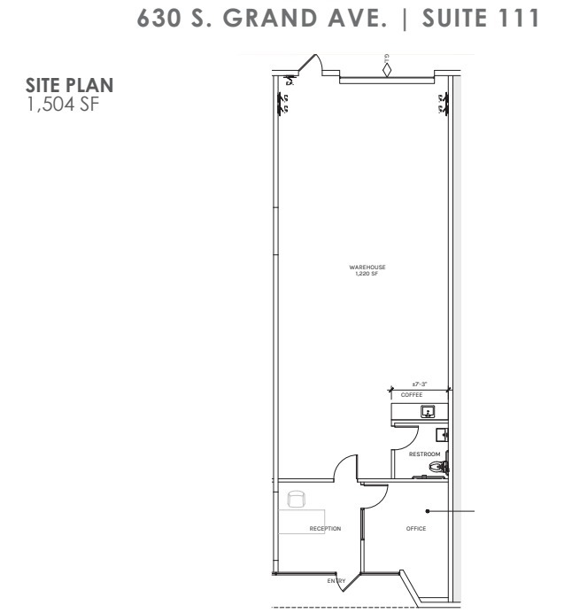 600 S Grand Ave, Santa Ana, CA for lease Floor Plan- Image 1 of 1