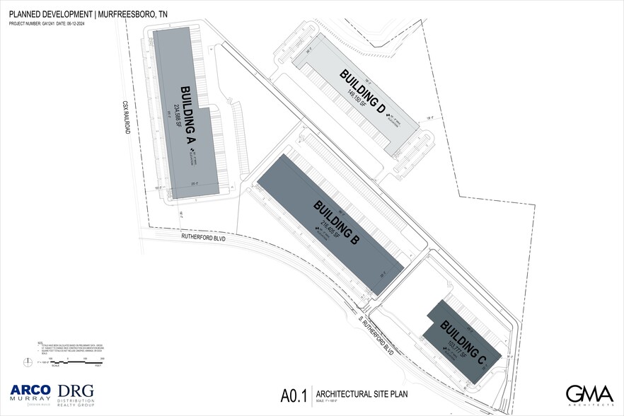 315 W Rutherford Blvd, Murfreesboro, TN for lease - Site Plan - Image 3 of 11