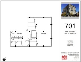 701 Lee St, Des Plaines, IL for lease Floor Plan- Image 1 of 8