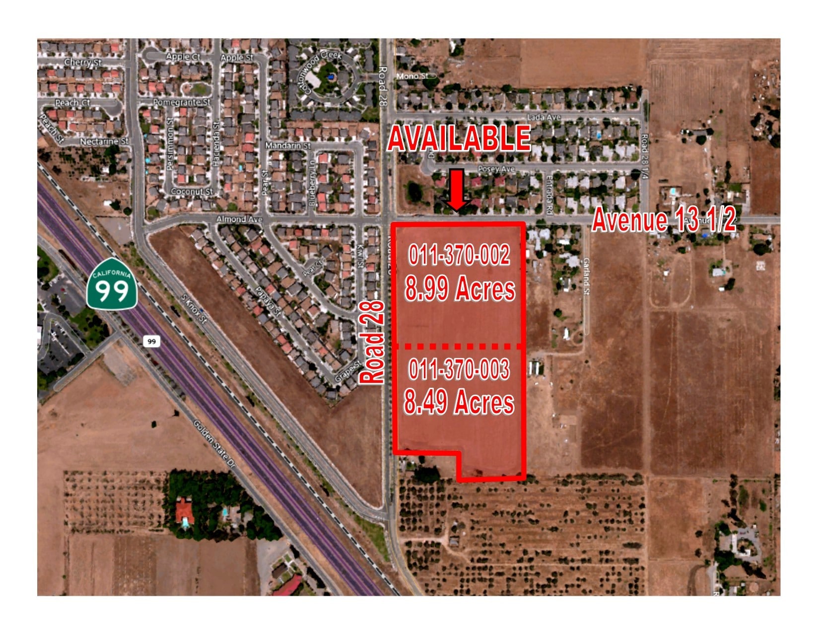 28190 13 1/2 Ave. & 28 Rd, Madera, CA 93637