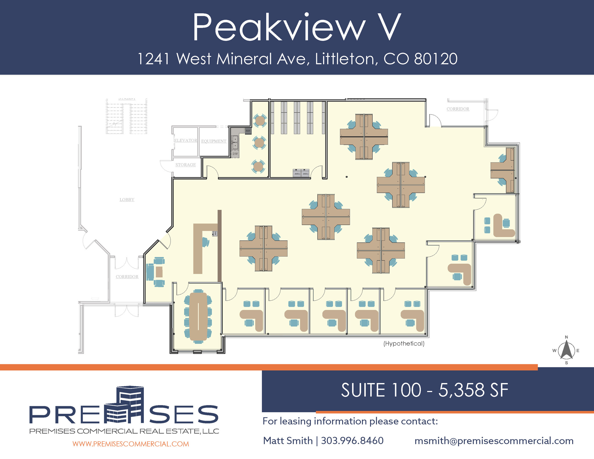 1241 W Mineral Ave, Littleton, CO for lease Floor Plan- Image 1 of 2