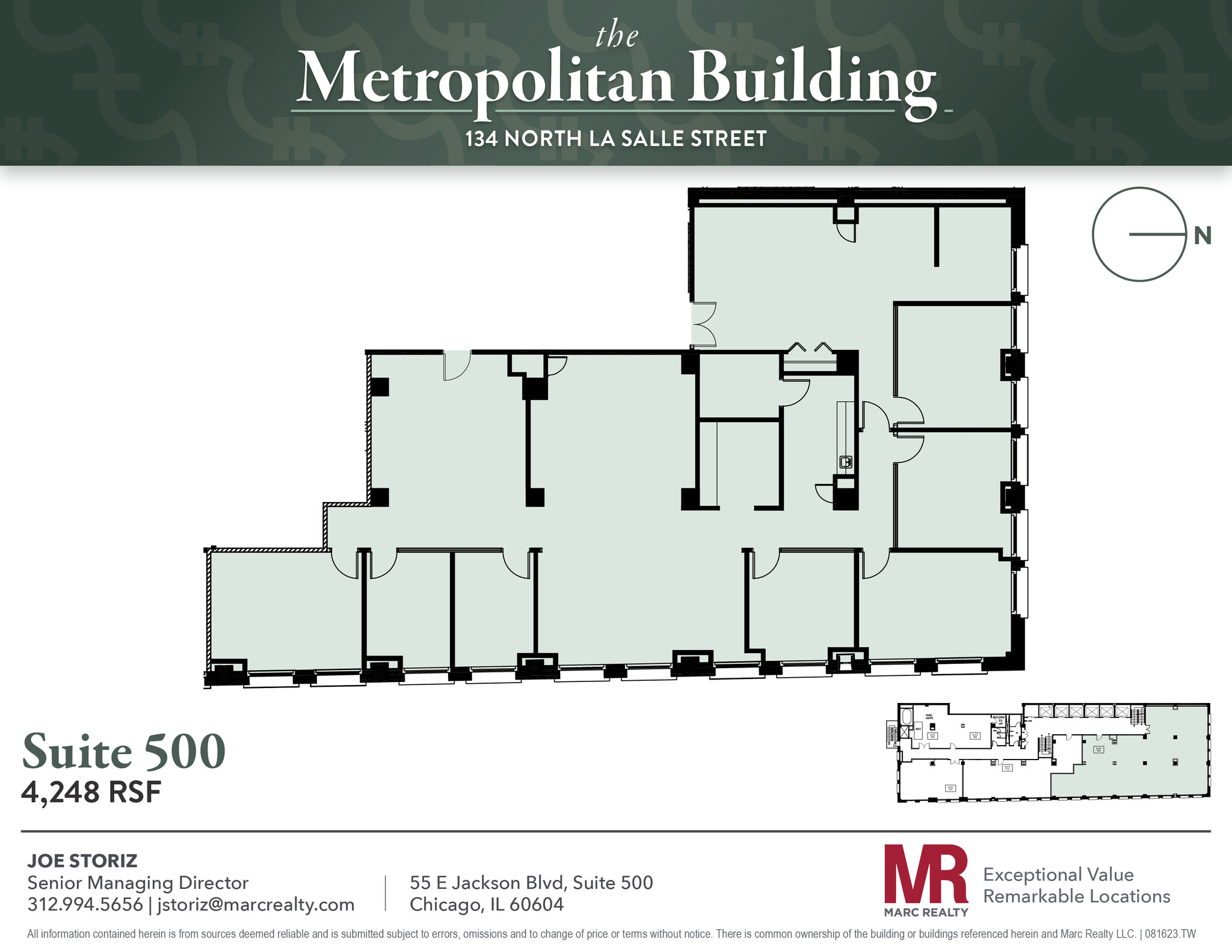 134 N LaSalle St, Chicago, IL for lease Floor Plan- Image 1 of 13