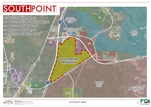 Hwy 95 Exit 8 Hwy 278 hwy, Hardeeville, SC - AERIAL map view