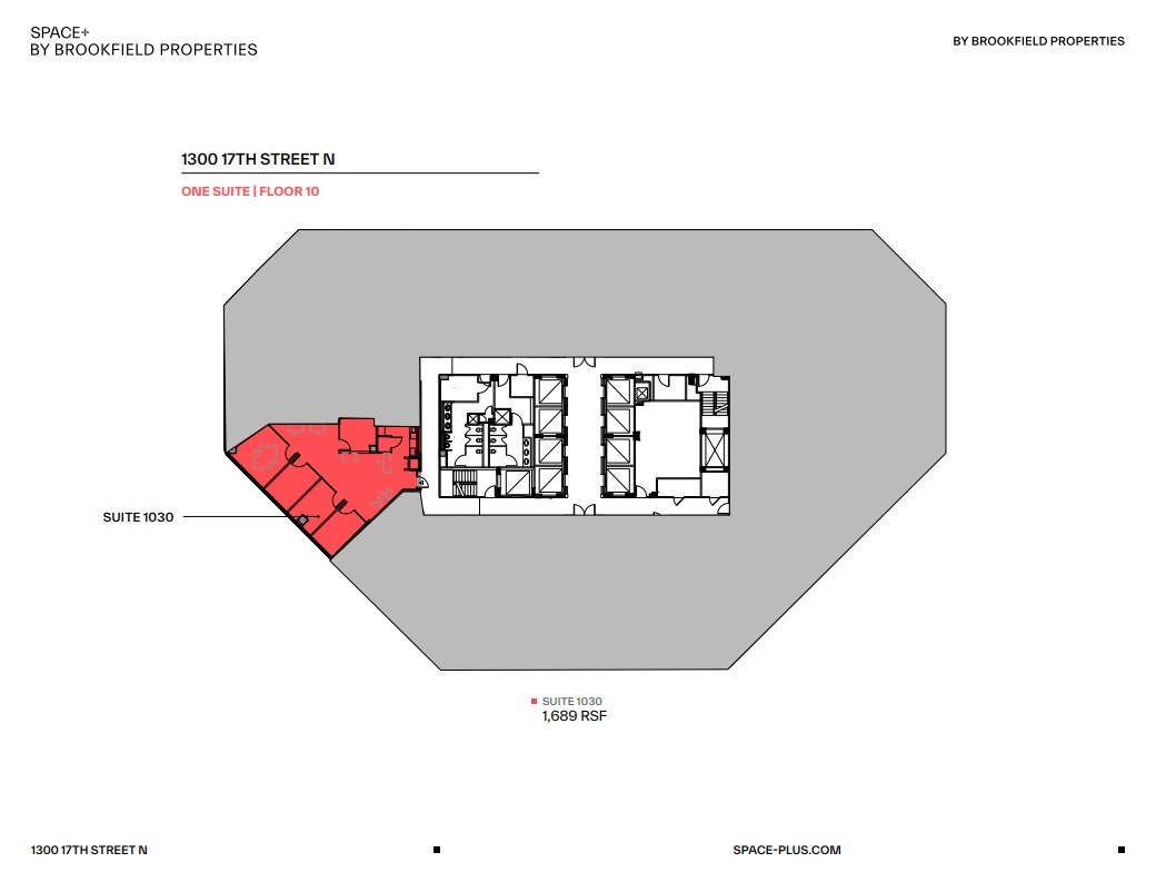 1300 N 17th St, Arlington, VA for lease Floor Plan- Image 1 of 1