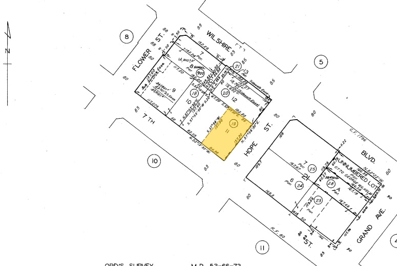 655 S Hope St, Los Angeles, CA for sale Plat Map- Image 1 of 1