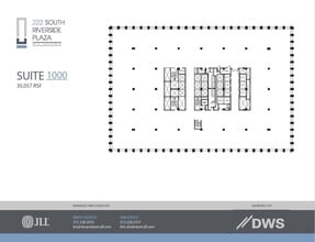 222 S Riverside Plz, Chicago, IL for lease Floor Plan- Image 1 of 8