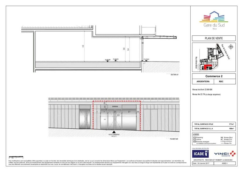 Retail in Nice for sale - Floor Plan - Image 2 of 2