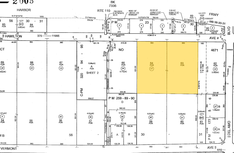 20101 Hamilton Ave, Torrance, CA for lease - Plat Map - Image 2 of 2