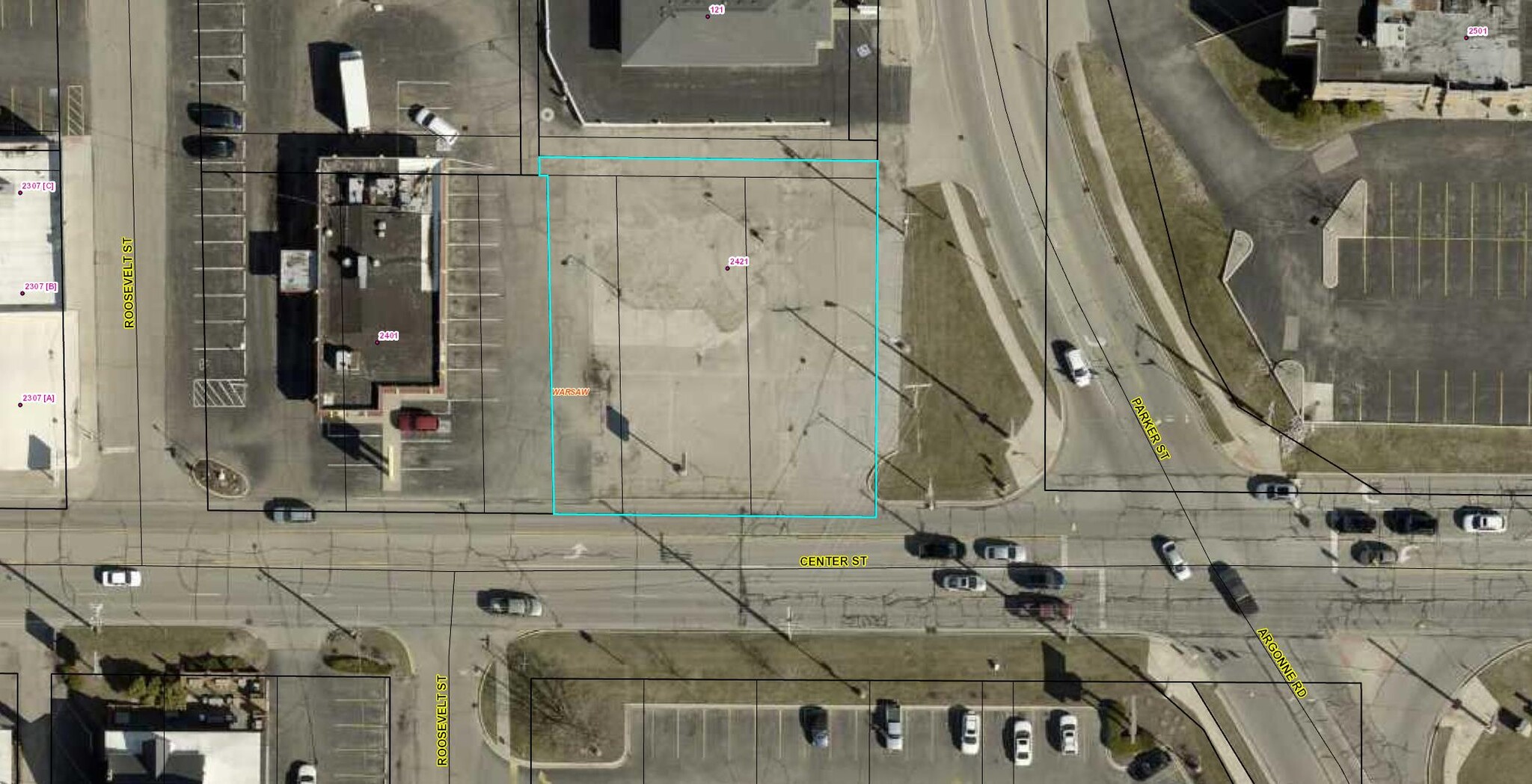 2421 E Center St, Warsaw, IN for sale Aerial- Image 1 of 2