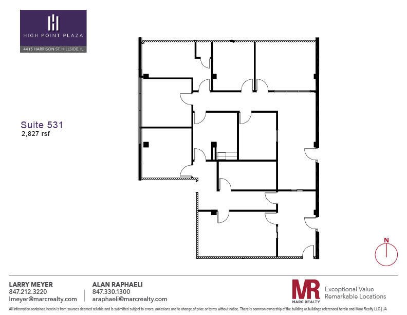 4415 W Harrison St, Hillside, IL for lease Floor Plan- Image 1 of 1