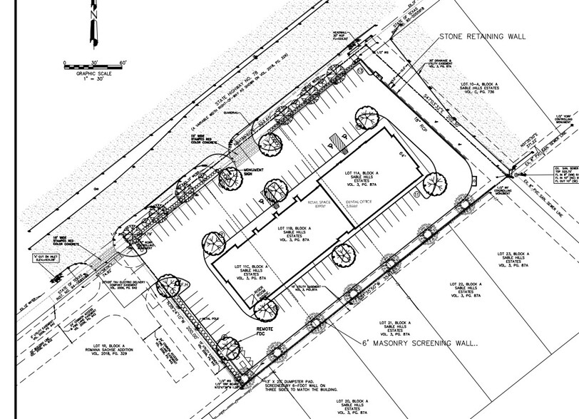 7200 State Highway 78, Sachse, TX for lease - Site Plan - Image 3 of 3