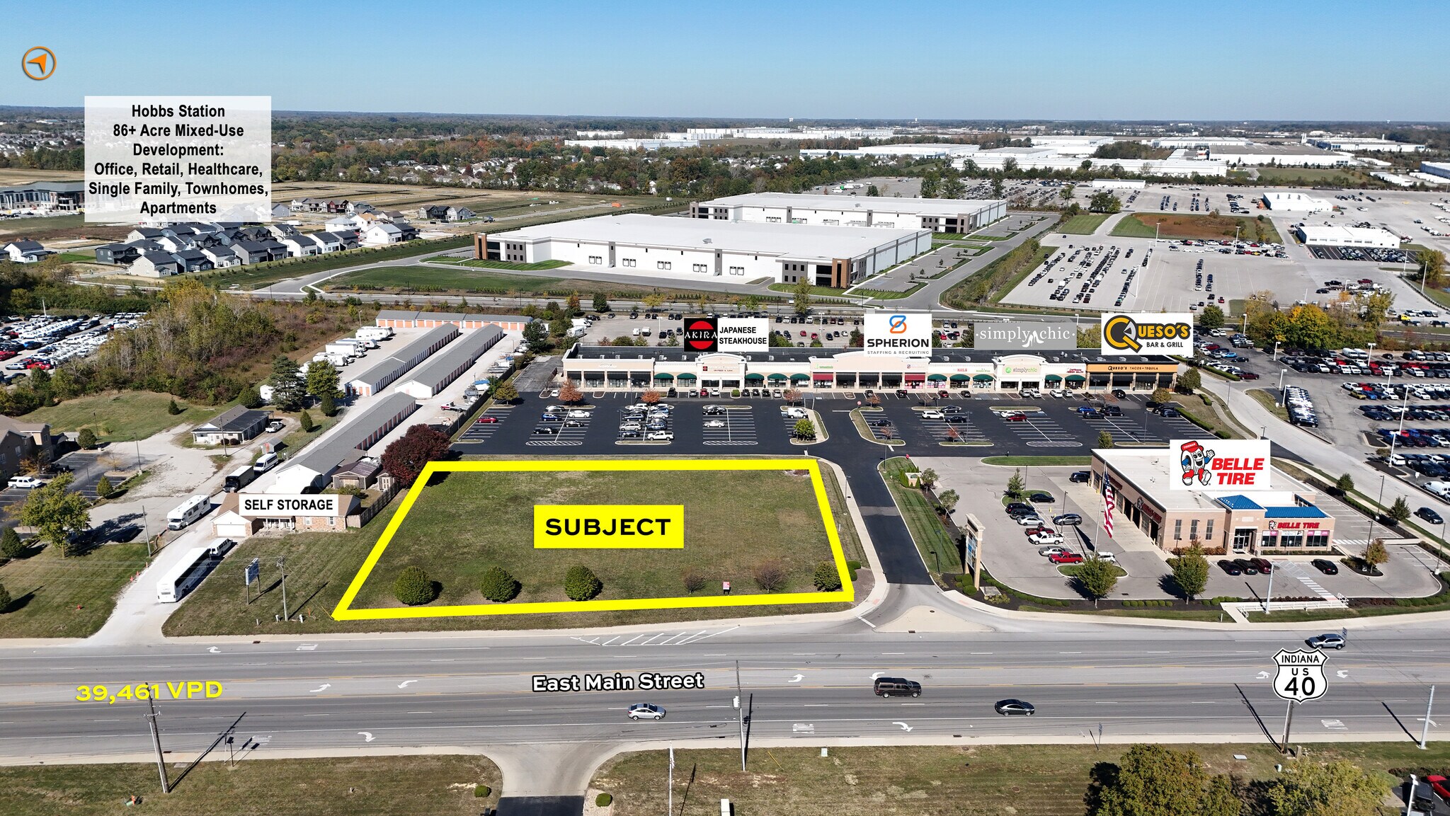 2702 E Main St, Plainfield, IN for sale Aerial- Image 1 of 1