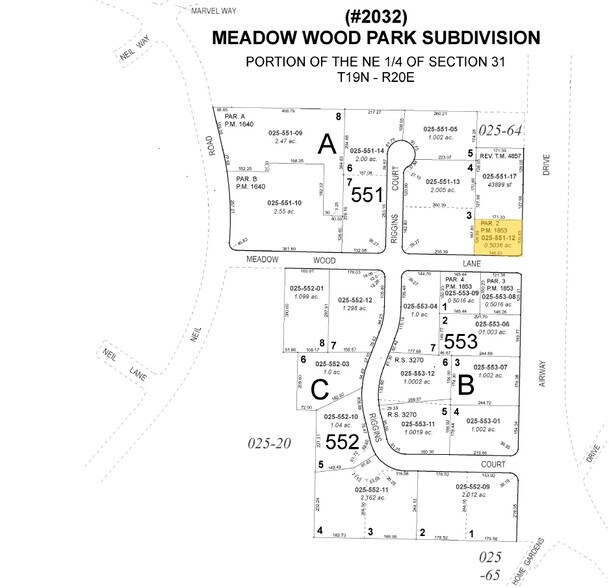 1695 Meadow Wood Ln, Reno, NV for sale - Plat Map - Image 1 of 1
