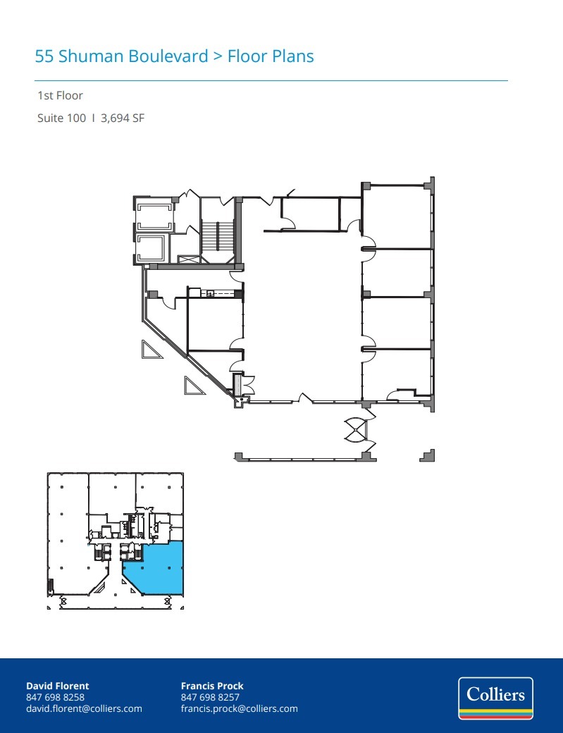 55 Shuman Blvd, Naperville, IL for lease Floor Plan- Image 1 of 1