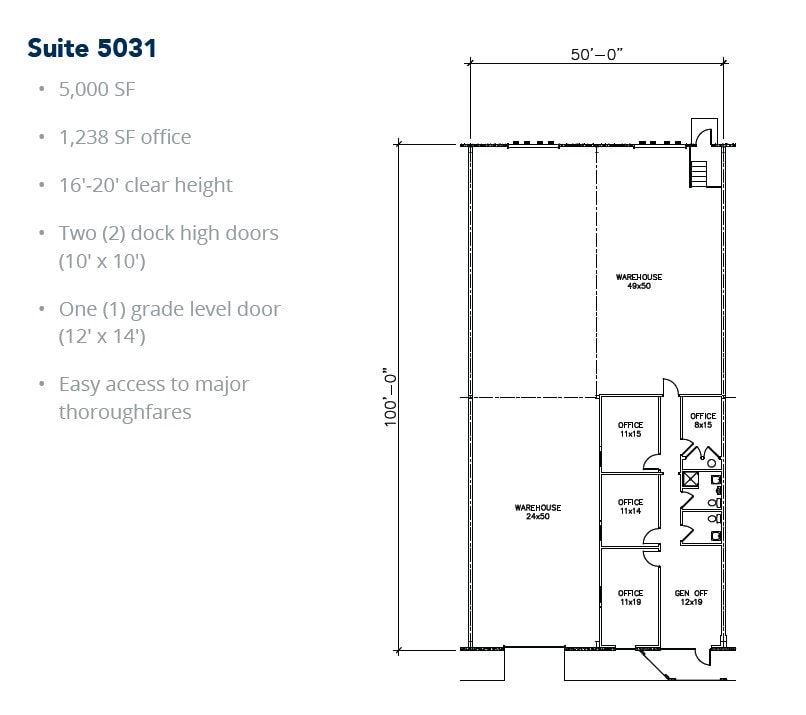 5029-5047 Martin Luther King Fwy, Fort Worth, TX for lease Floor Plan- Image 1 of 1