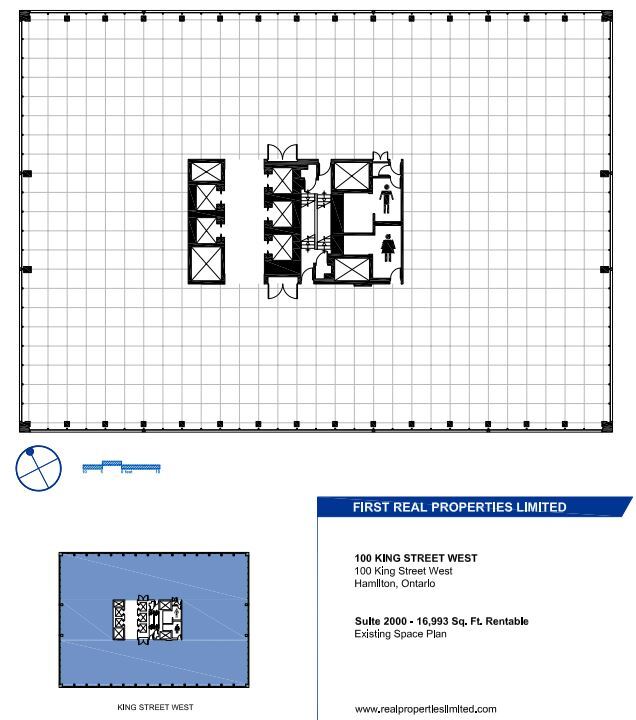 100, 110, and 120 King St W, Hamilton, ON for lease Floor Plan- Image 1 of 1