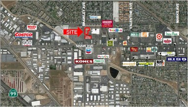 3732 W Shaw Ave, Fresno, CA - aerial  map view - Image1