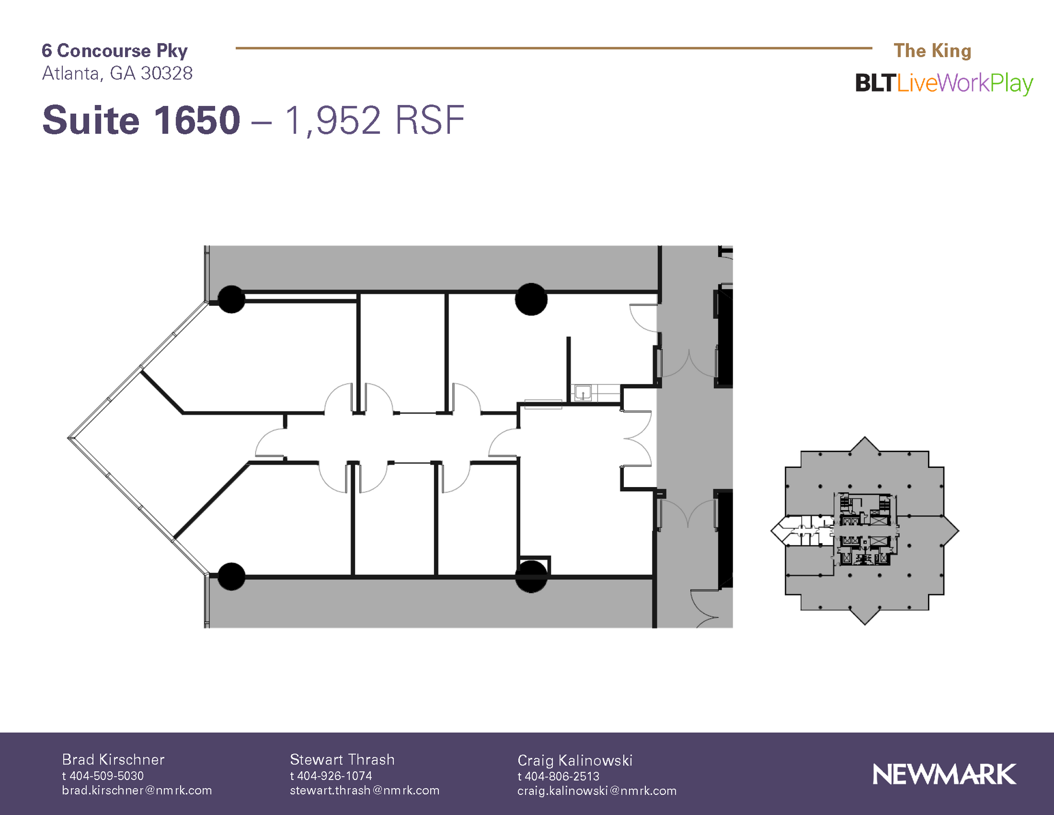 6 Concourse Pky NE, Atlanta, GA for lease Floor Plan- Image 1 of 1