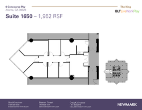 6 Concourse Pky NE, Atlanta, GA for lease Floor Plan- Image 1 of 1