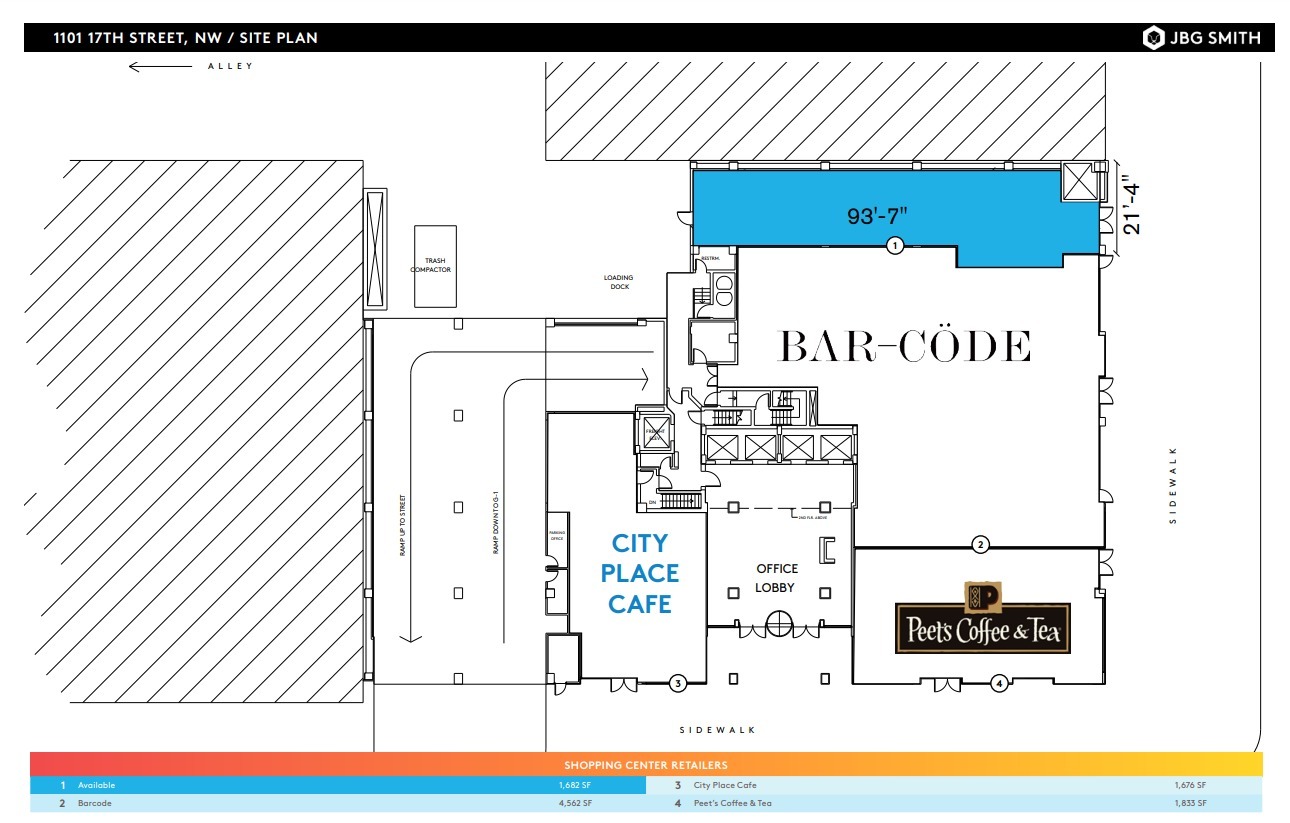 1101 17th St NW, Washington, DC for lease Site Plan- Image 1 of 1