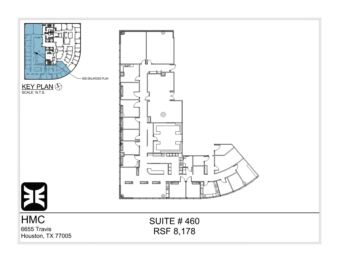 6655 Travis St, Houston, TX for lease Floor Plan- Image 1 of 9