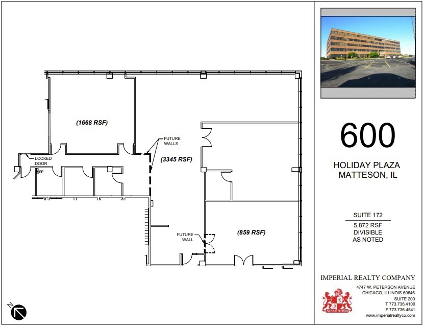 600 Holiday Plaza & 5101 Lincoln Highway Dr, Matteson, IL for lease Floor Plan- Image 1 of 5