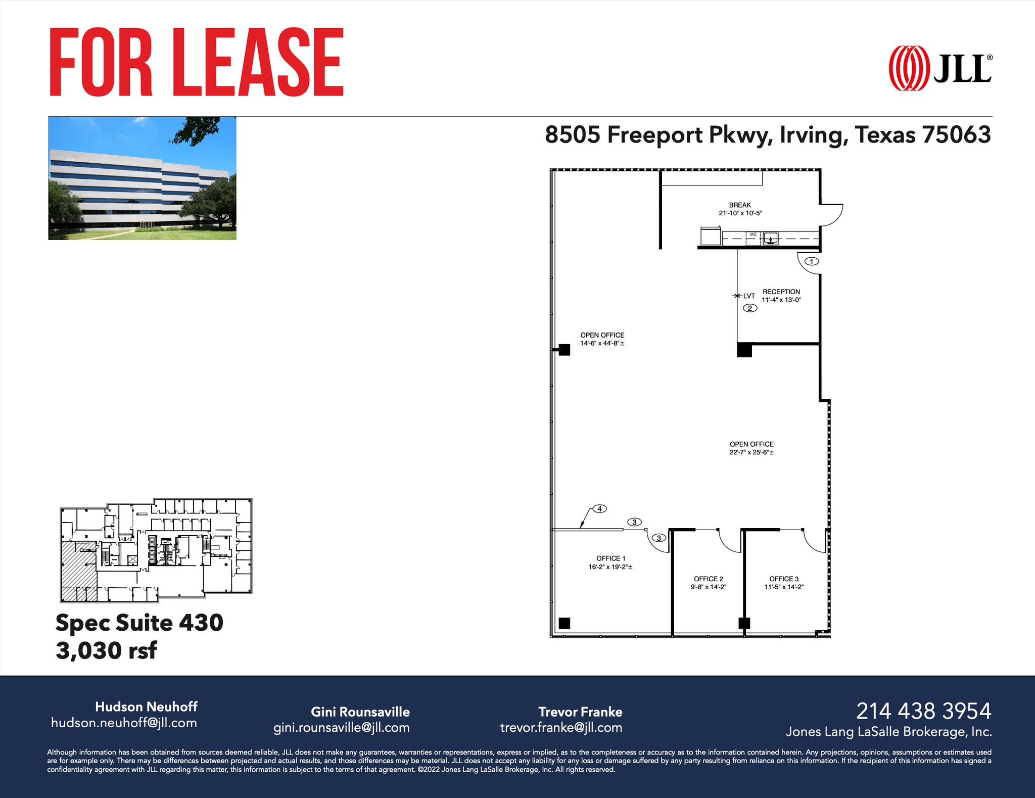 8505 Freeport Pky, Irving, TX for lease Floor Plan- Image 1 of 1