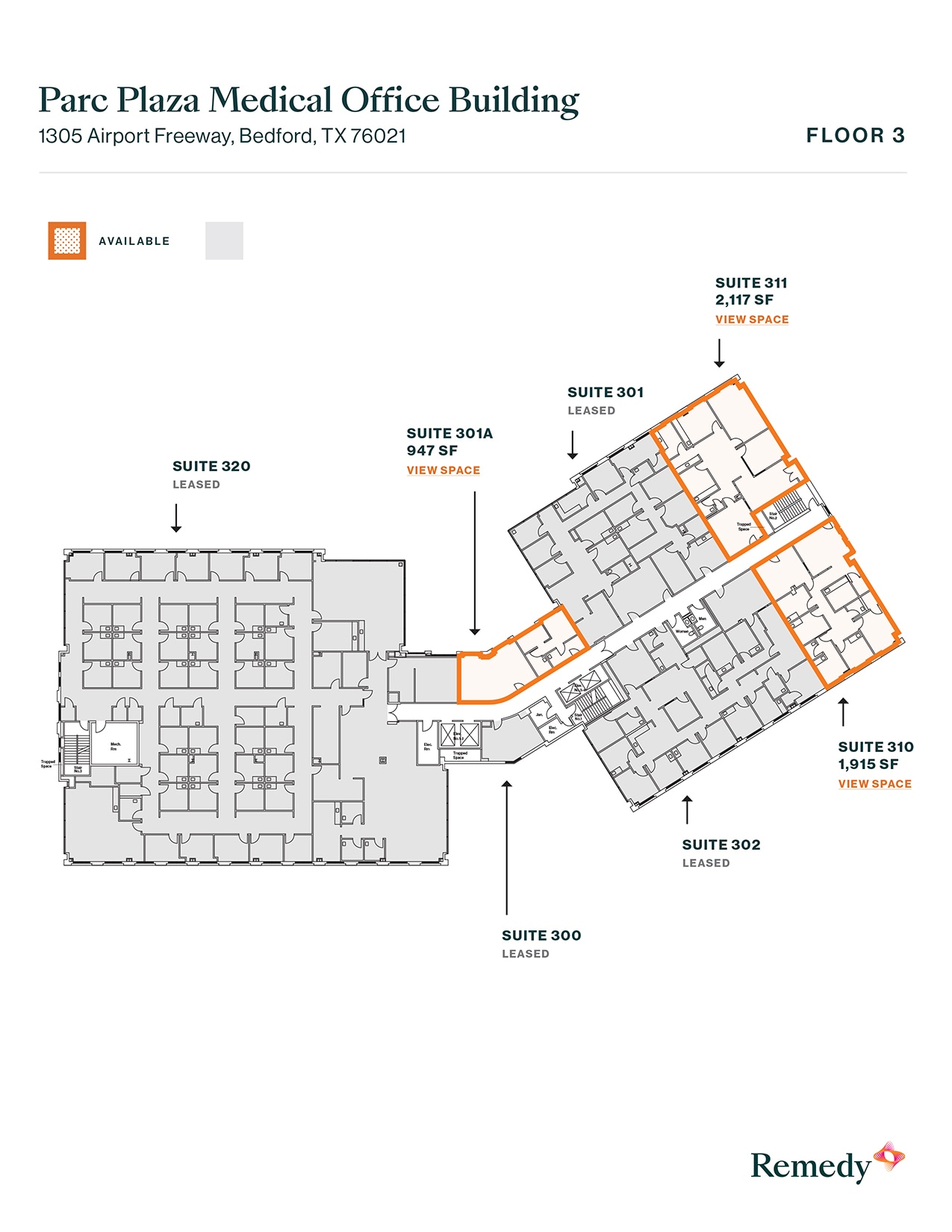 1305 Airport Fwy, Bedford, TX for lease Floor Plan- Image 1 of 1