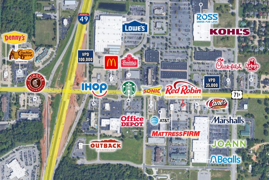 4300 W Walnut St, Rogers, AR for sale - Aerial - Image 2 of 2