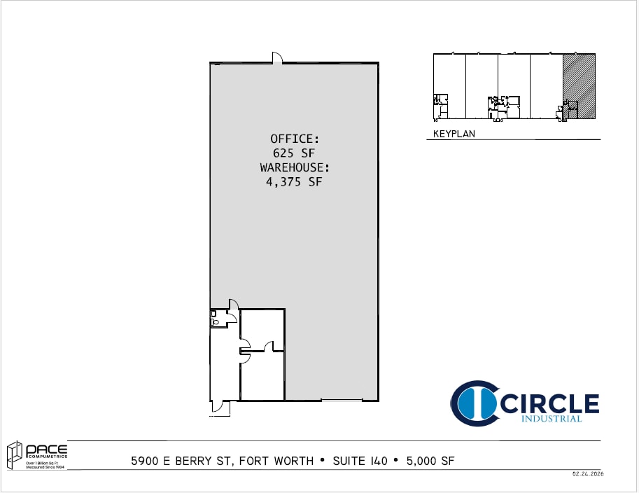 5848-5884 E Berry St, Fort Worth, TX for lease Floor Plan- Image 1 of 1