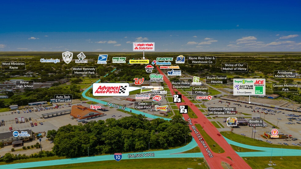 1206 The Blvd, Rayne, LA for sale - Building Photo - Image 2 of 5